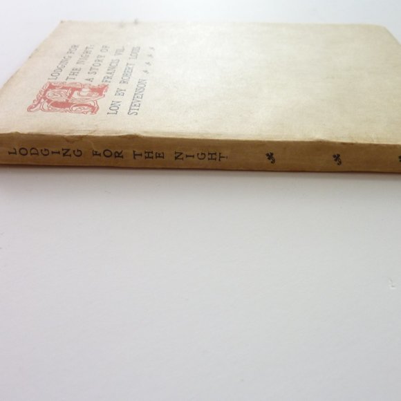 ROBERT LOUIS STEVENSON A lodging for the night A story of Francis Villon Book - Picture 2 of 7